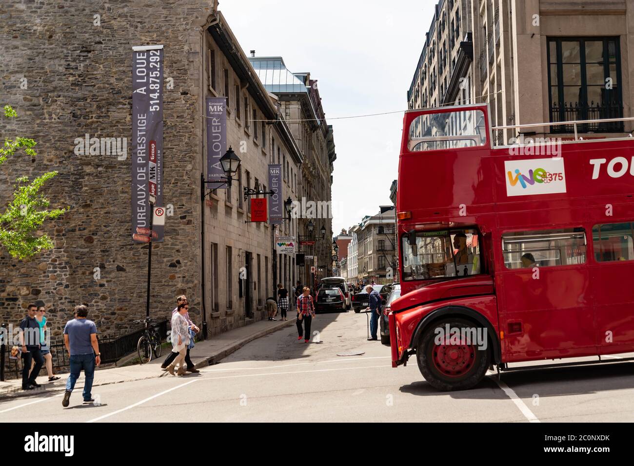 street life in downtown Montreal, Quebec Canada Stock Photo Alamy