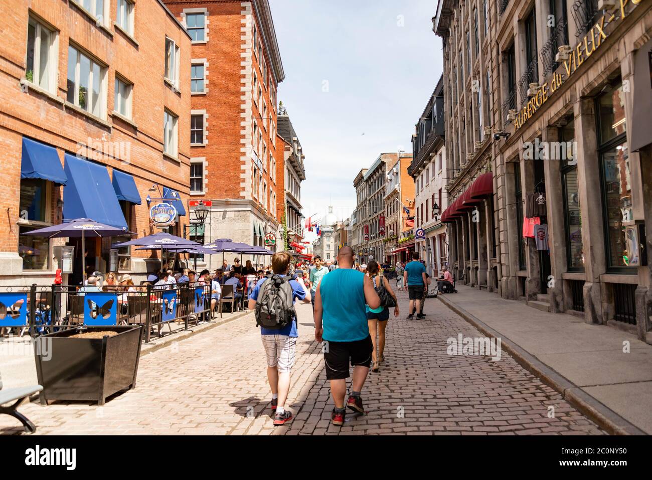 street life in downtown Montreal, Quebec Canada Stock Photo Alamy
