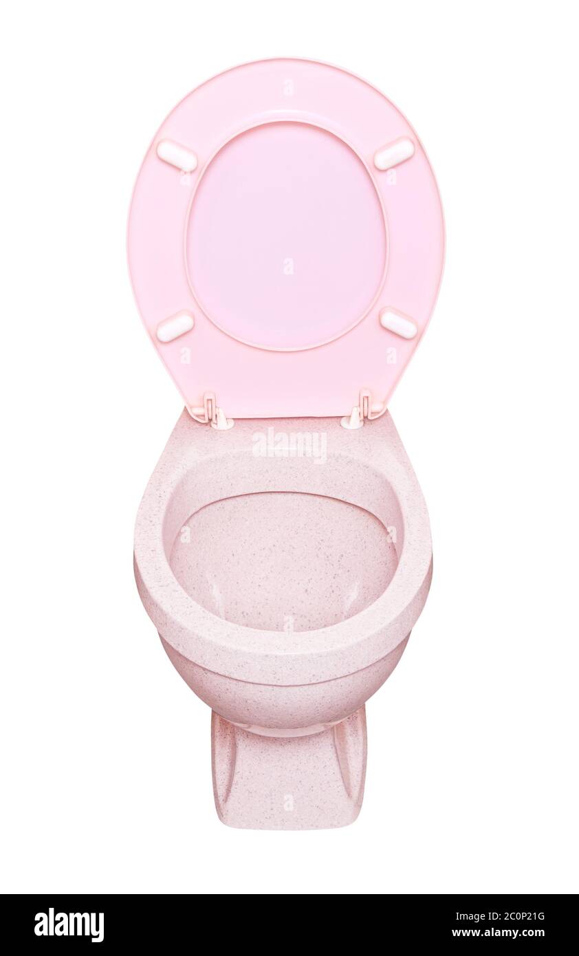 Pink Toilet Bowl Stock Photo Alamy