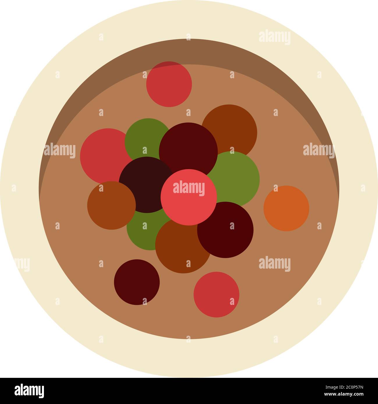 Mixture of peppers vector flat isolated Stock Vector