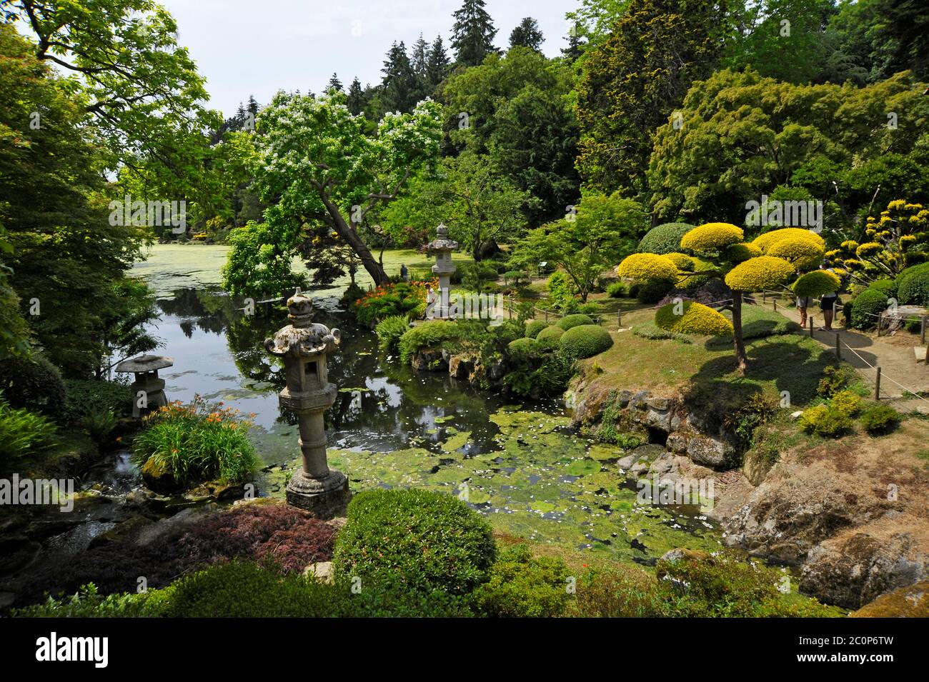 Japanese gardens Maulevrier France. Stock Photo