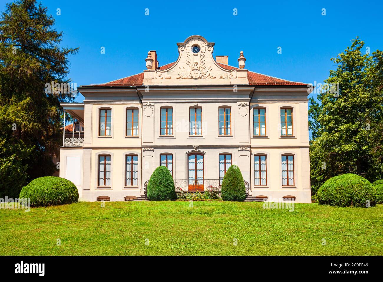 Musee de l'Elysee is a photography museum in Lausanne city in Switzerland Stock Photo