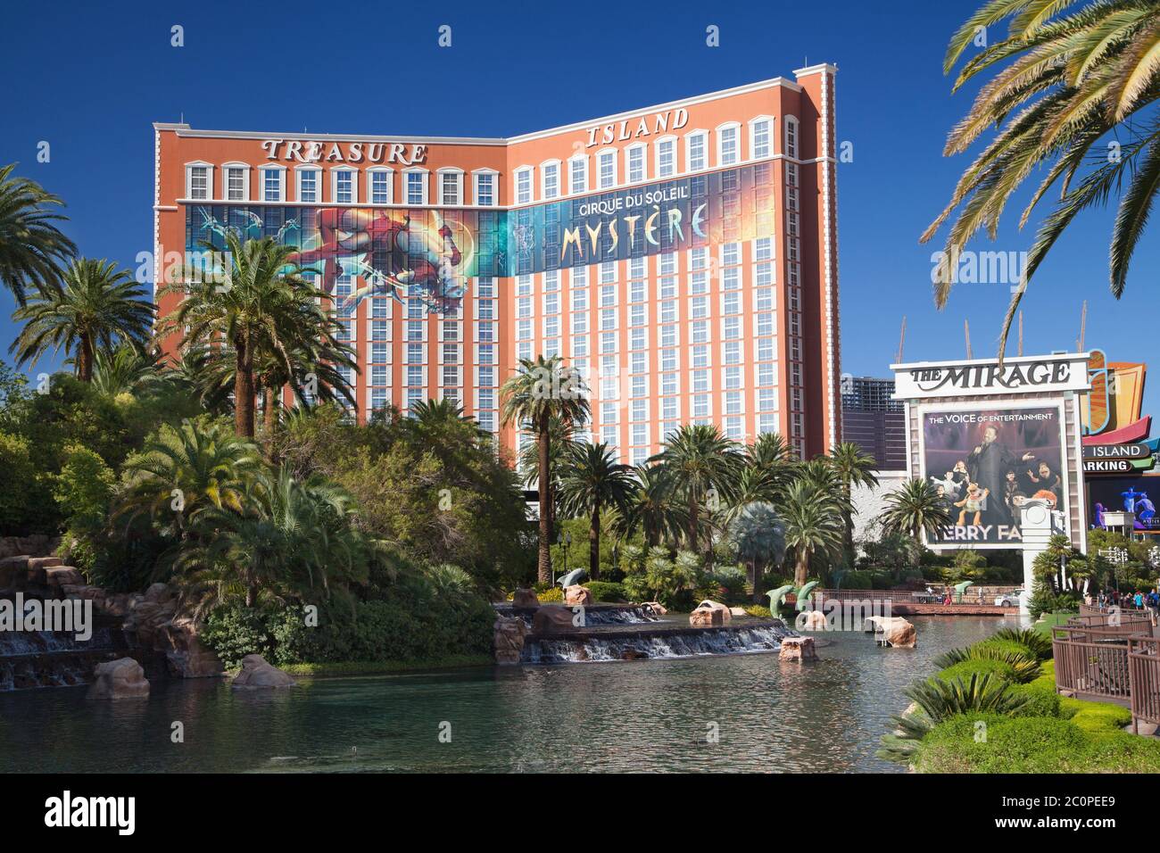 Las Vegas, Nevada - August 30, 2019: Treasure Island Hotel and Casino in Las Vegas, Nevada, United States. Stock Photo