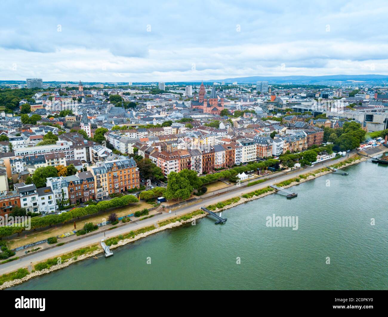 Christmas Market In Mainz Rhineland Palatinate Germany Europe Stock Photo Alamy