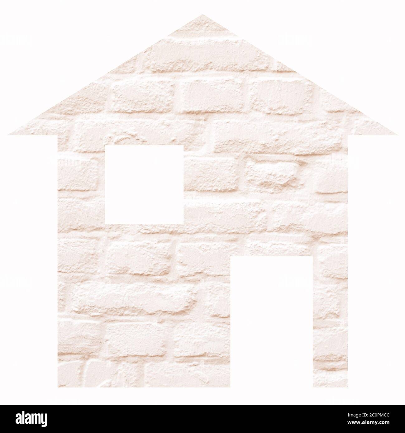 White brick house Stock Photo Alamy
