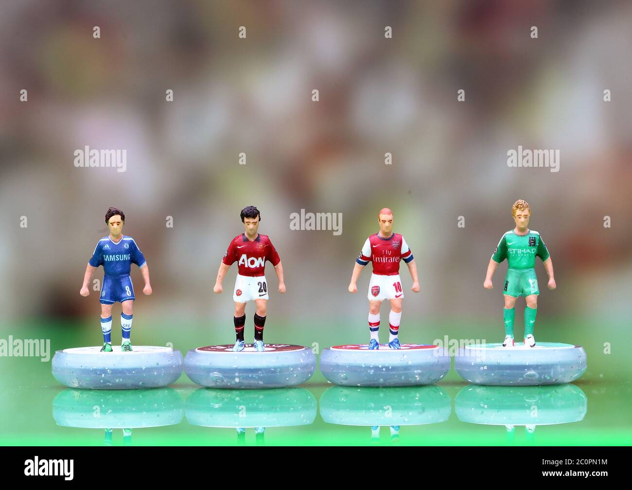 Stathis Tsolis, 33 from York has produced a superb hand painted subbuteo  figures for the start of the 2013/14 Champions League including £85 million  Gareth Bale. The figure shows great detail including