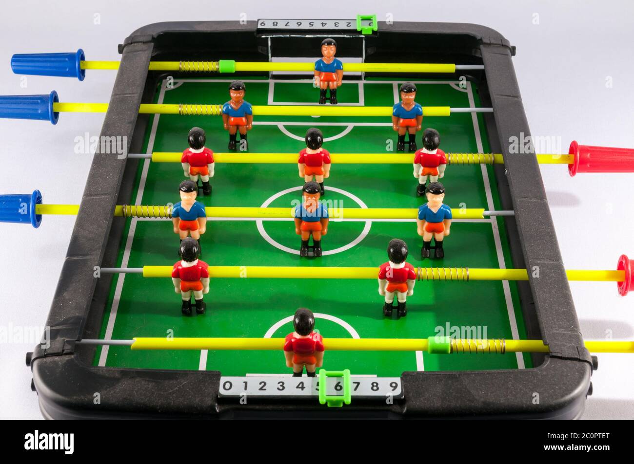 Foosball Football Toy Game Stock Photo Alamy