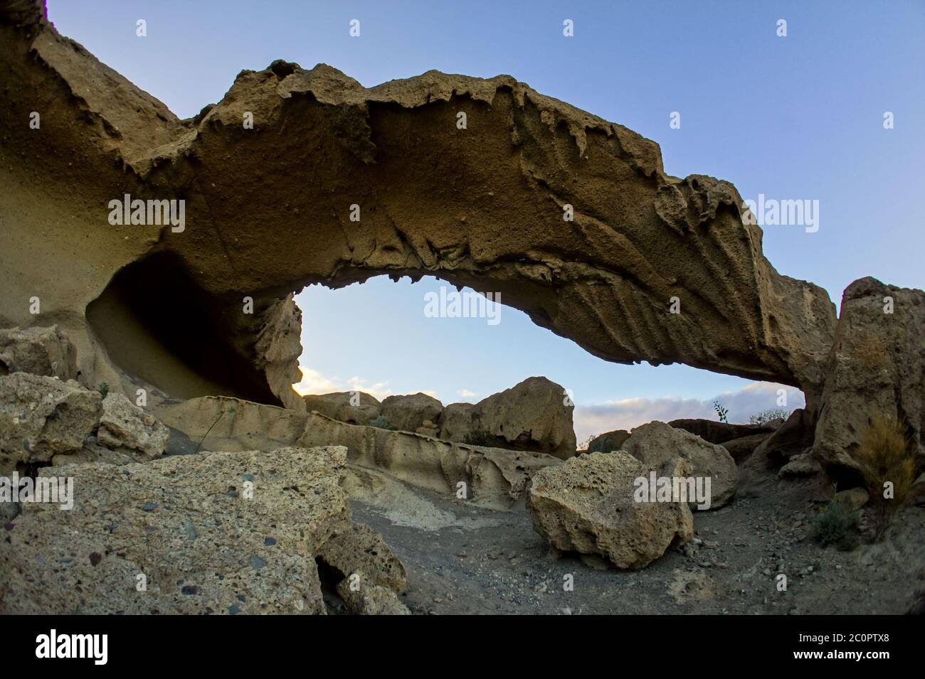 Natural Arch in the Desert Stock Photo - Alamy