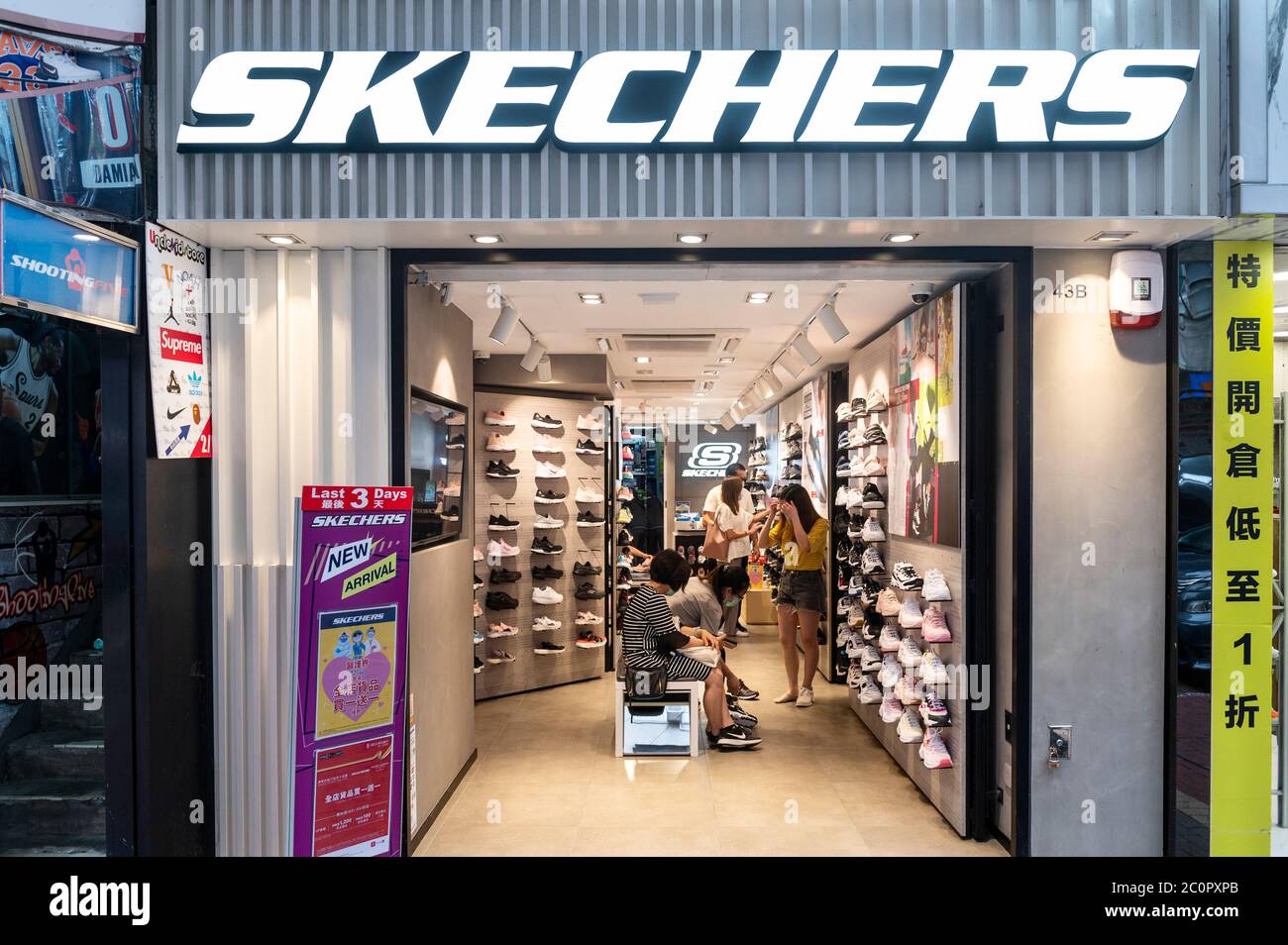 American lifestyle and performance footwear brand Skechers store seen ...
