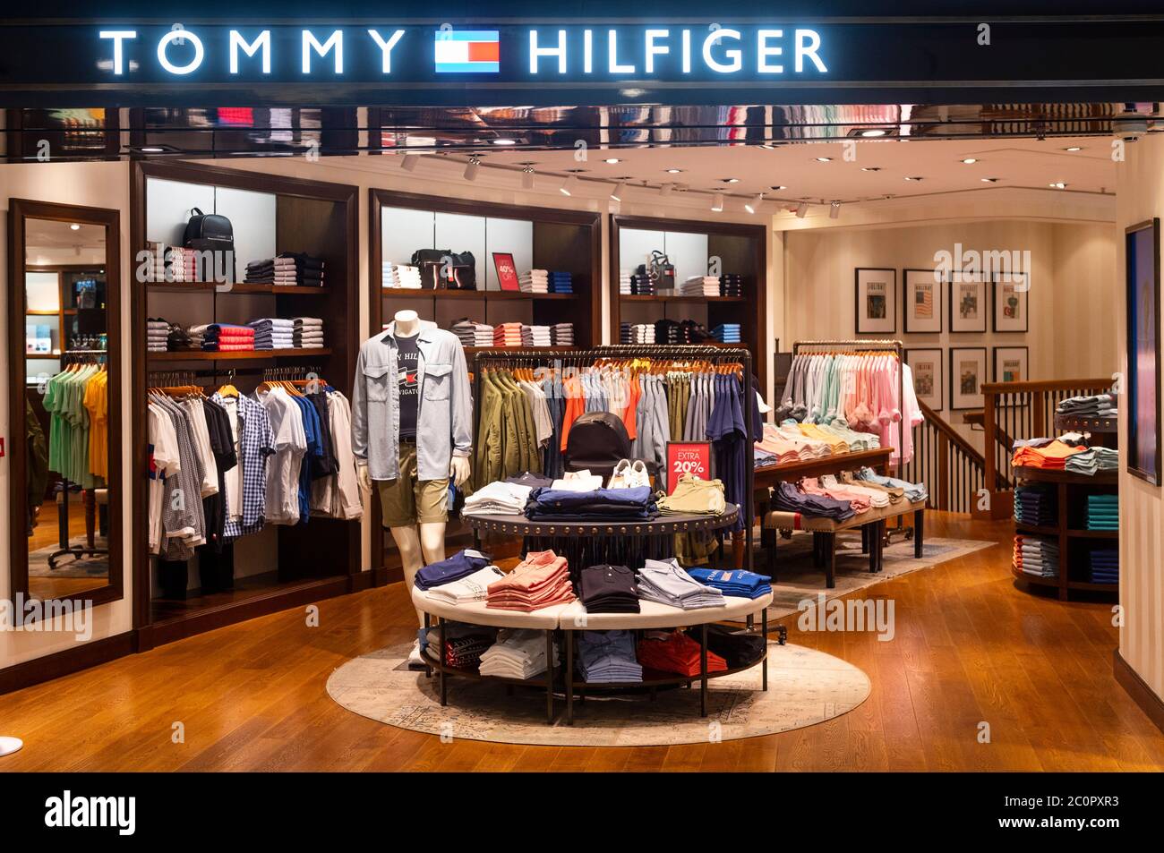 American multinational clothing fashion brand Tommy Hilfiger store seen in  Hong Kong Stock Photo - Alamy