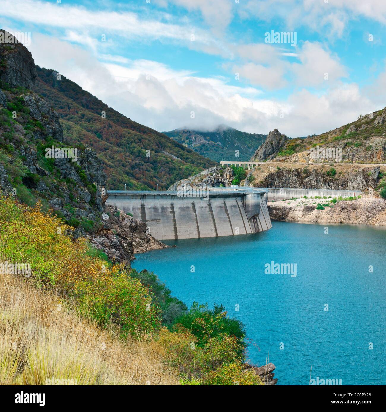 Dam in Spain Stock Photo