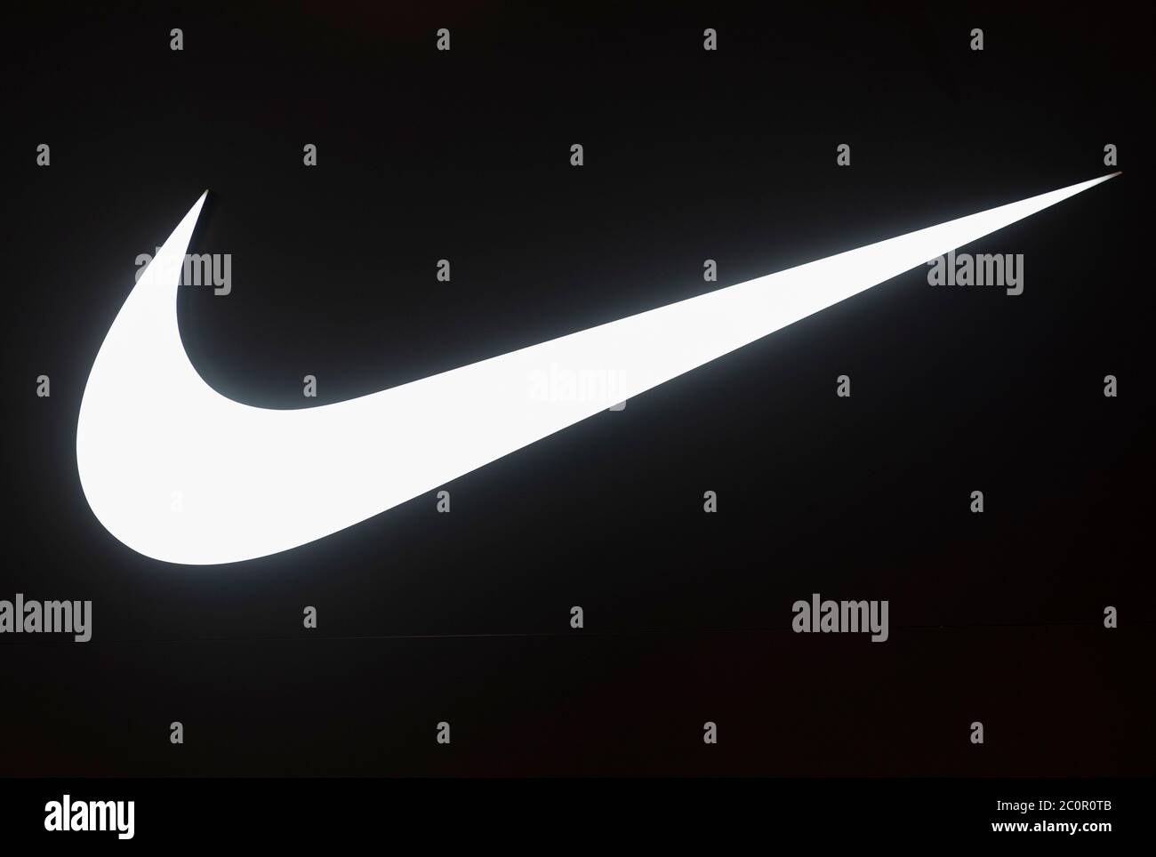 Hong Kong, China. 29th May, 2020. American multinational sport clothing  brand Nike logo seen in Hong Kong. Credit: Budrul Chukrut/SOPA Images/ZUMA  Wire/Alamy Live News Stock Photo - Alamy