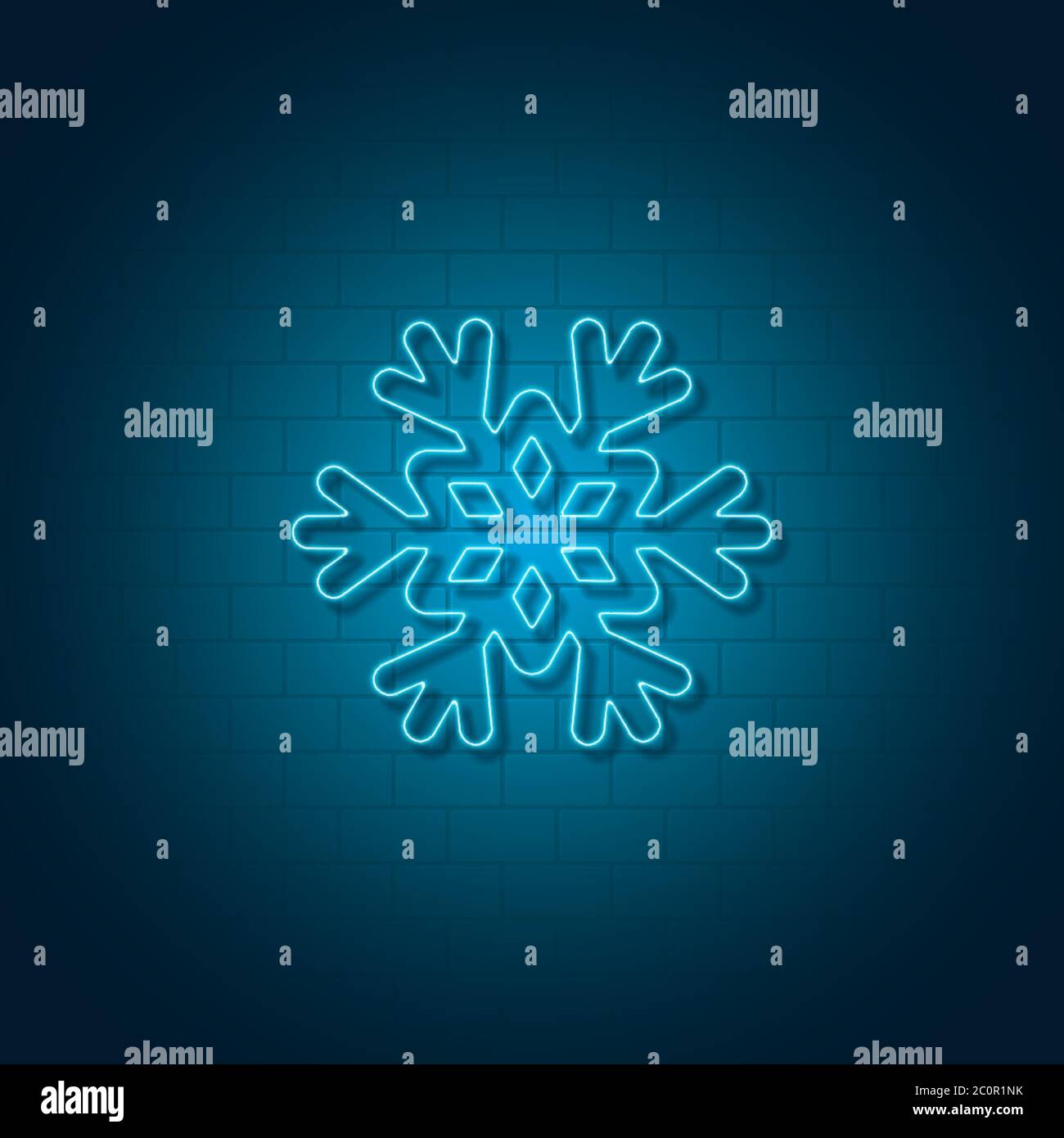 New year snowflake neon sign Stock Vector Image & Art - Alamy