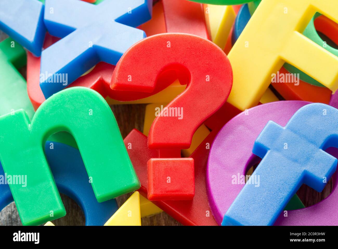 Letters with question mark Stock Photo - Alamy