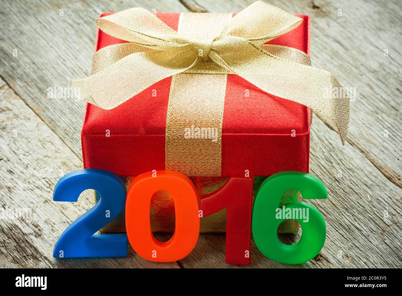 Gift and a 2016 sign Stock Photo - Alamy