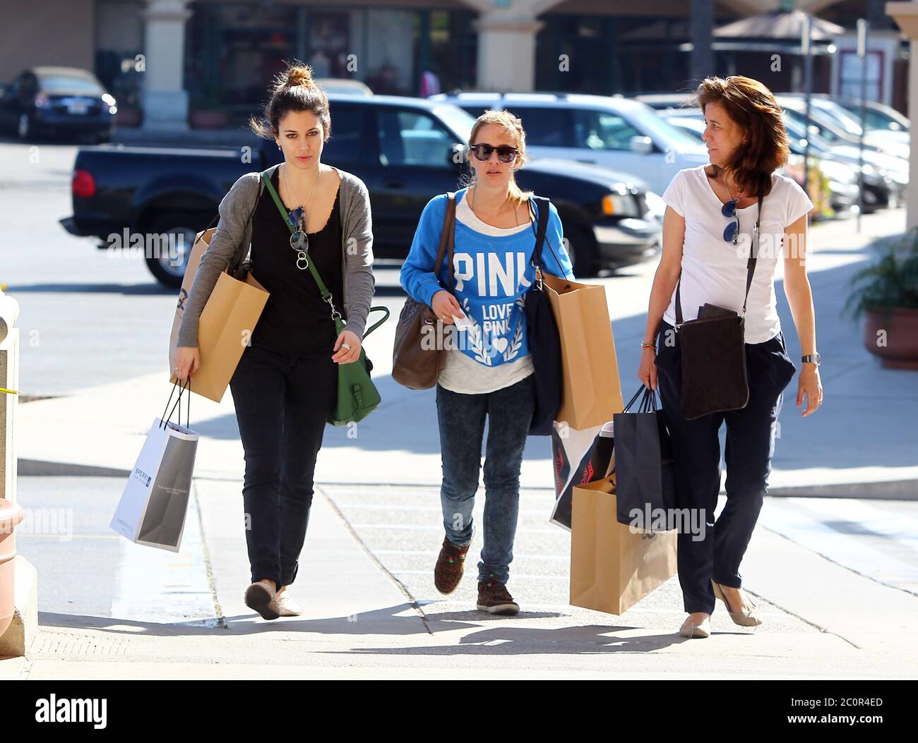 Blanca Suarez and Maria Leon visited the Camarillo Fashion Outlet,  Camarillo, California. The pair shopped with