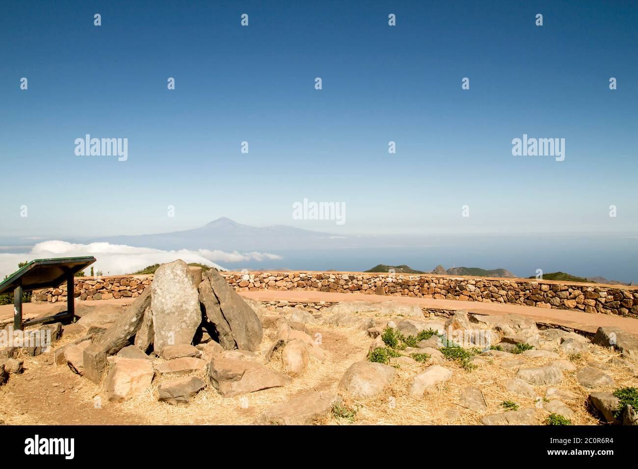 Guanche Sanctuary in Alto de  Garajonay, La Gomera, Canary Islands, Spain Stock Photo