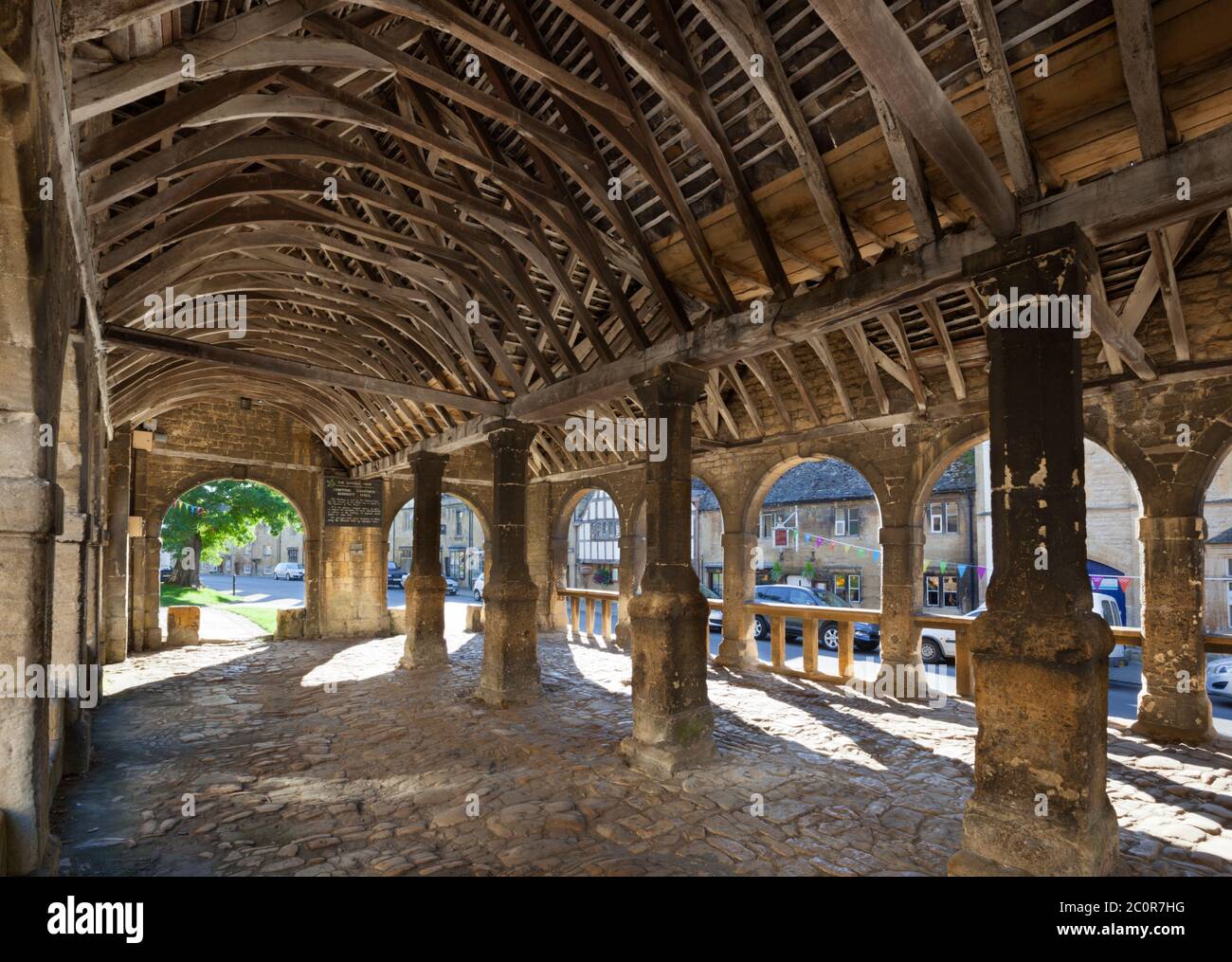 The Market Hall dating from 1627, Chipping Campden, Cotswolds, Gloucestershire, England, United Kingdom Stock Photo
