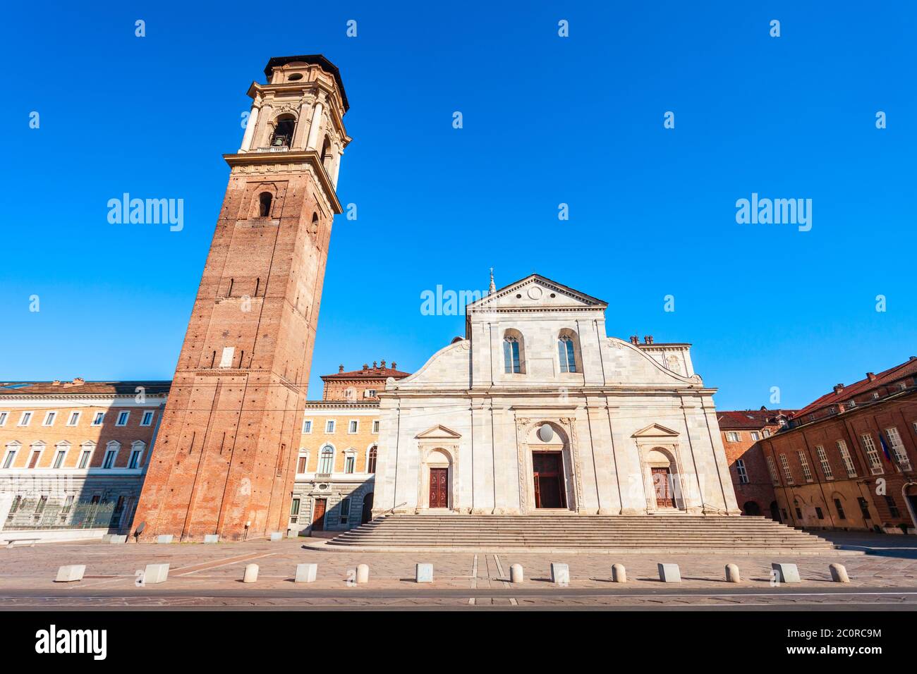 Turin Cathedral or Duomo di Torino or Cattedrale di San Giovanni Battista is a Roman Catholic cathedral in Turin, Italy Stock Photo