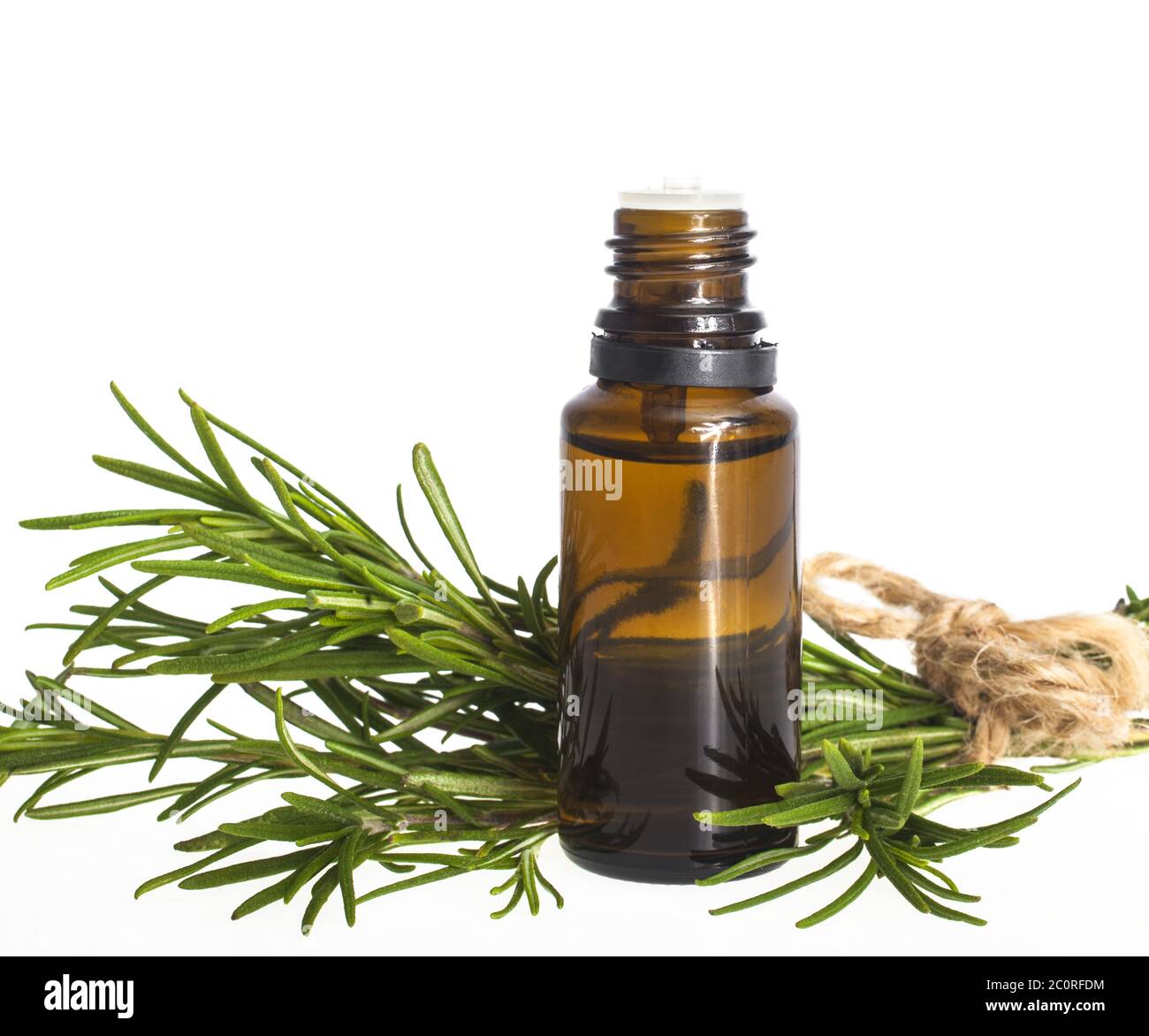 Rosemary essential oil Stock Photo