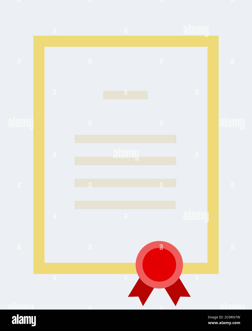 Award diploma vector flat isolated Stock Vector