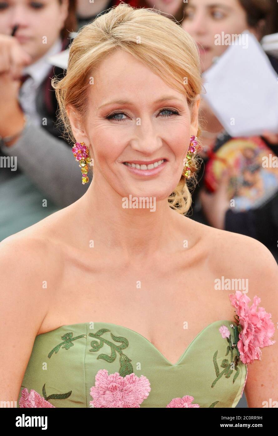 JK Rowling. World Premiere of 'Harry Potter and the Deathly Hallows Part 2', Trafalgar Square, London. UK Stock Photo