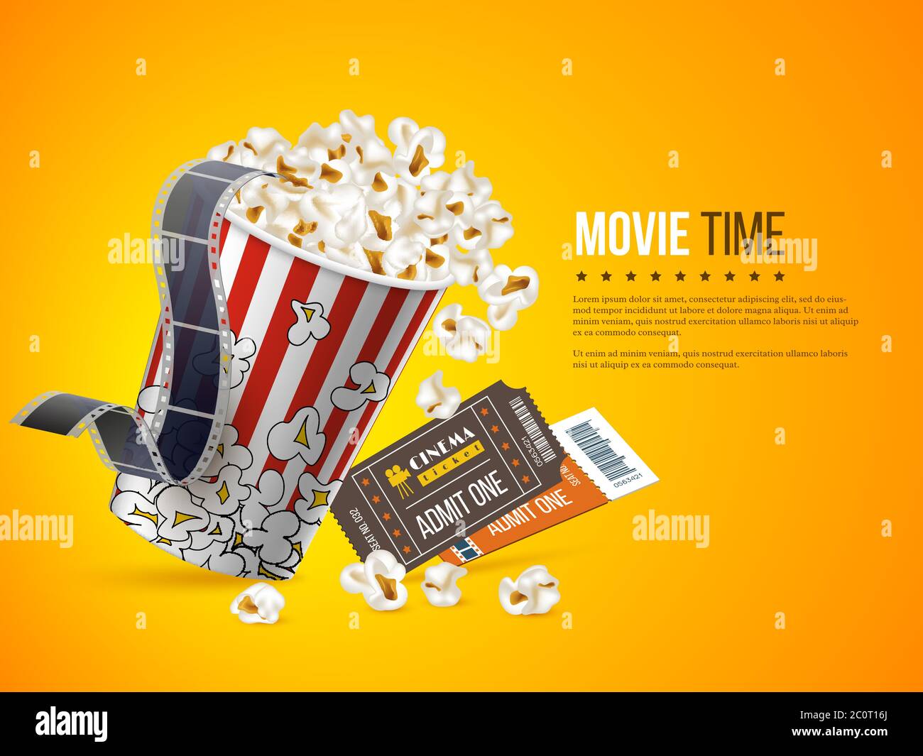 Cinema and movie poster design Stock Vector Image & Art - Alamy