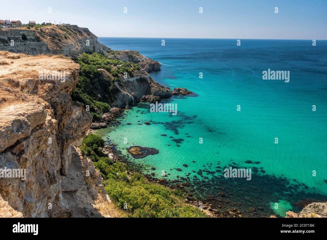 Baunty Beach On Cape Fiolent In Balaklava Sevastopol Russia View baunty-beach-on-cape-fiolent-in-balaklava-sevastopol-russia-view