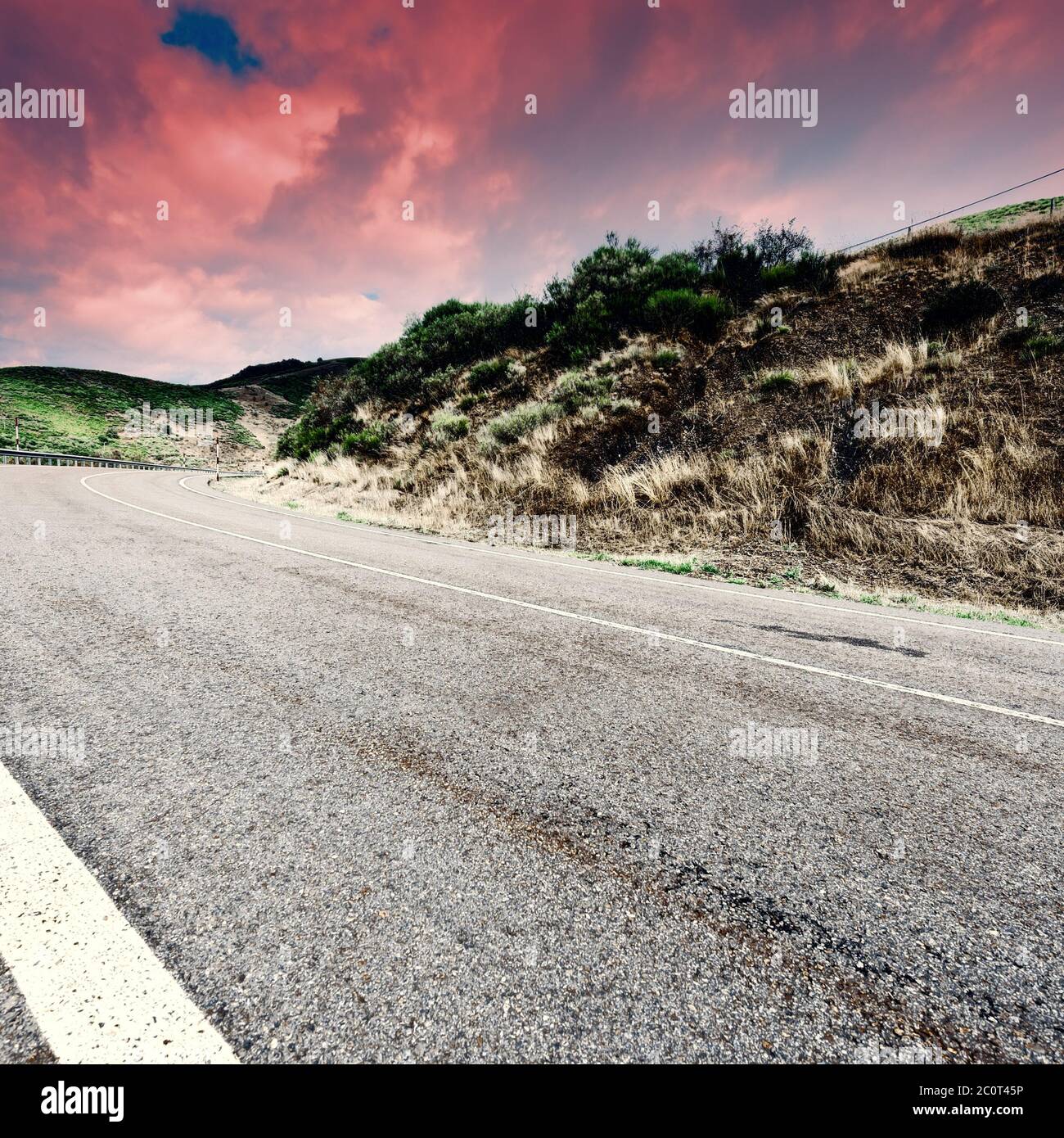 Asphalt Road Stock Photo