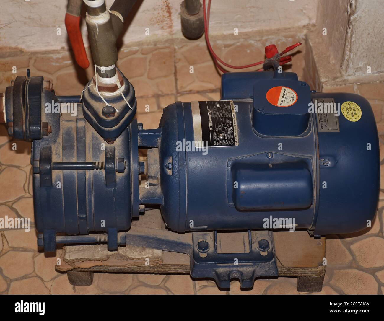 Closeup of domestic or household Water Pump also called Monoblock or Tulu pump mostly used in homes or in the fields Stock Photo Alamy