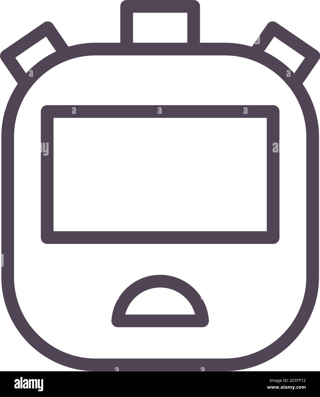 Chronometer instrument line style icon design, Time tool second sport ...