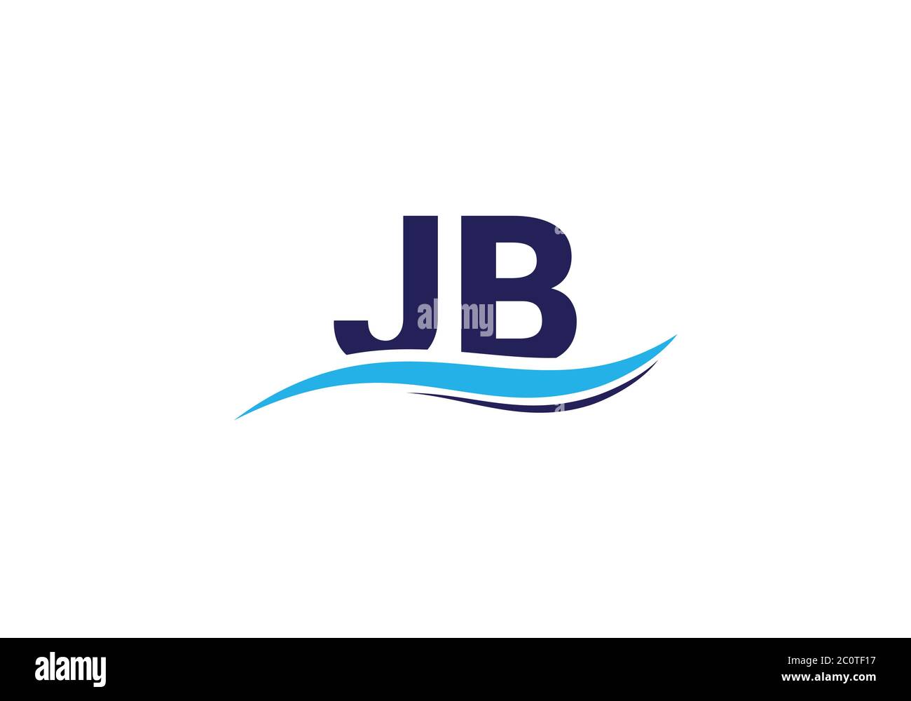 Initial Monogram Letter J B Logo Design Vector Template. JB Letter Logo