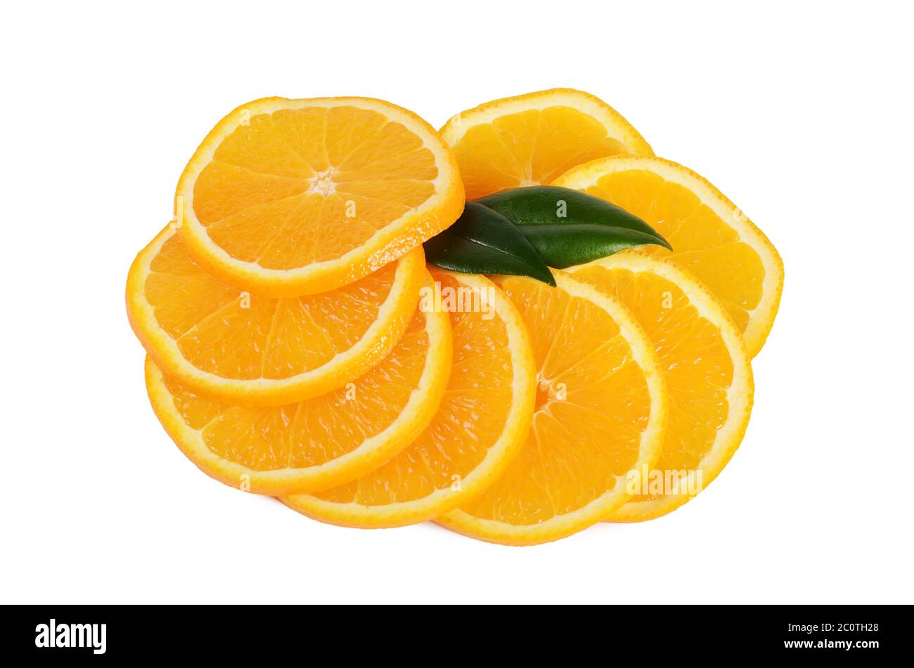 The fresh orange isolated on a white background Stock Photo - Alamy