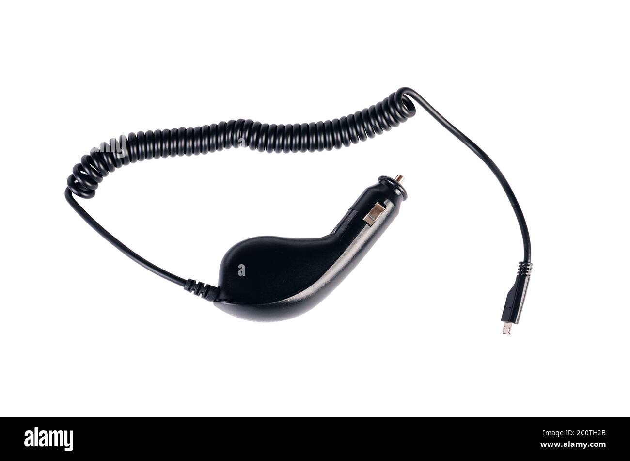 The device in the car lighter Stock Photo