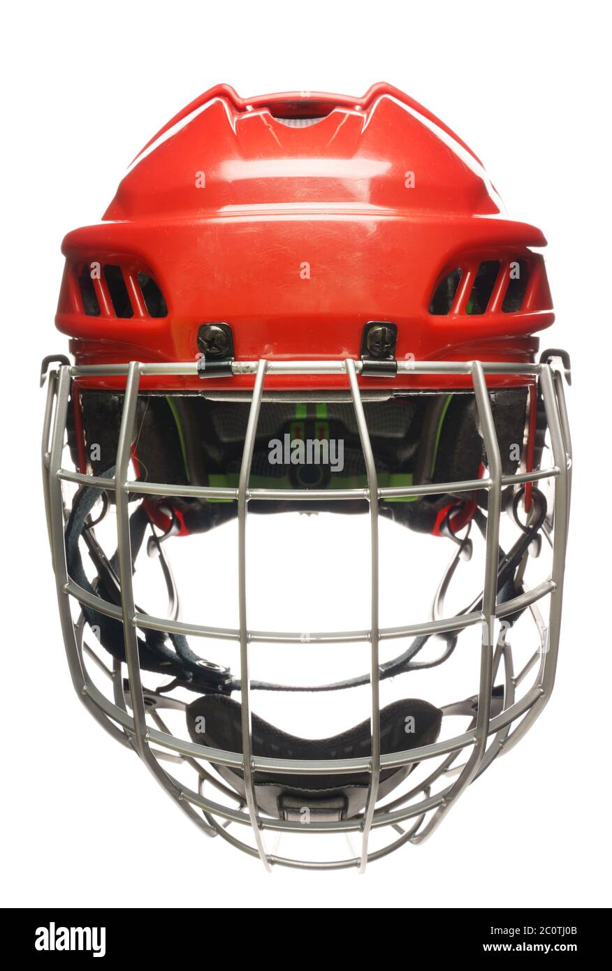 Hockey helmet isolated Stock Photo