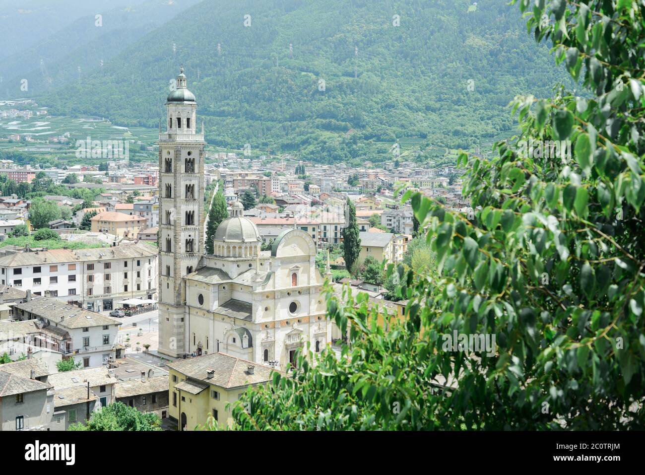 Sanctuary of the Madonna of Tirano, in Tirano, Italy Stock Photo