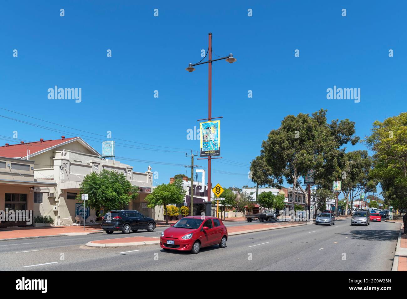 James Street (The Great Eastern Highway) in the town of Guildford, Swan Valley, Perth, Western Australia, Australia Stock Photo