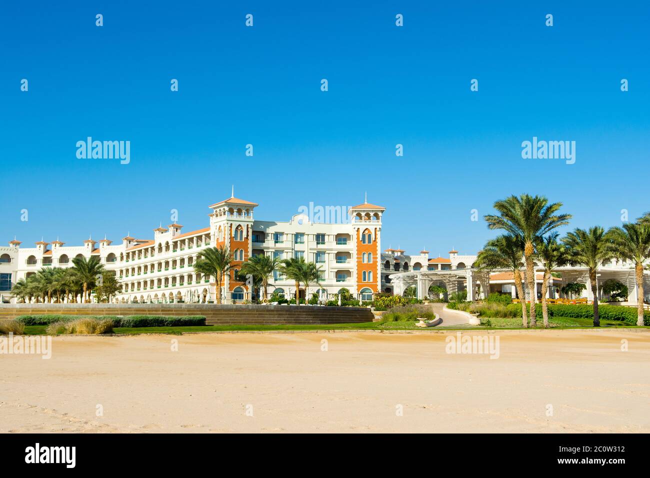 Sahl Hasheesh, Egypt - 1 November 2017: Beautiful landscape with a ...