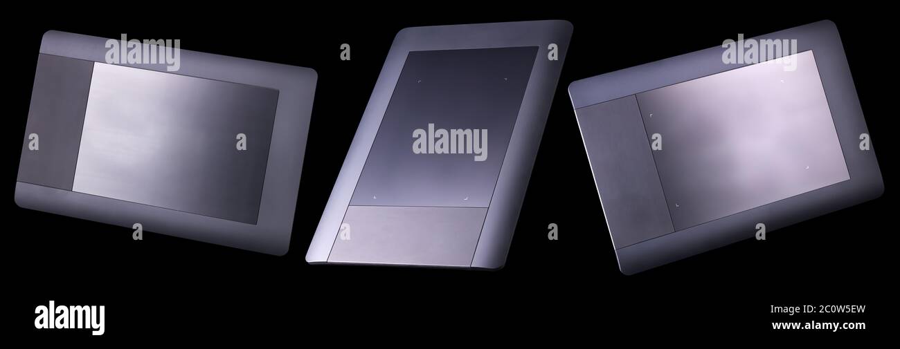 Set of graphic tablet for illustrators, designers and photographers isolated Stock Photo Alamy
