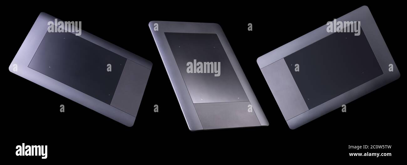 Set of graphic tablet for illustrators, designers and photographers isolated Stock Photo Alamy
