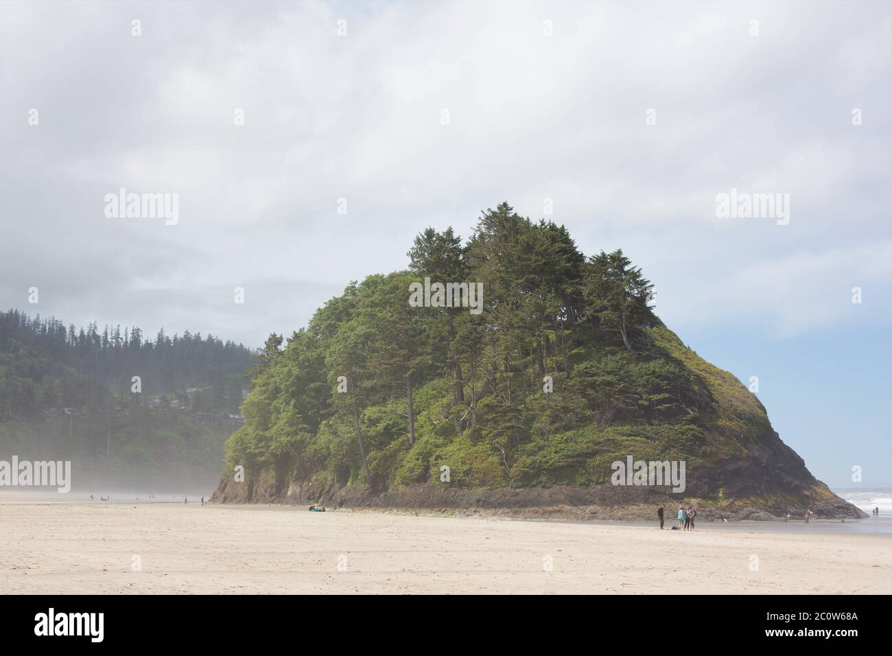 Proposal Rock in Neskowin, Oregon,USA. Stock Photo
