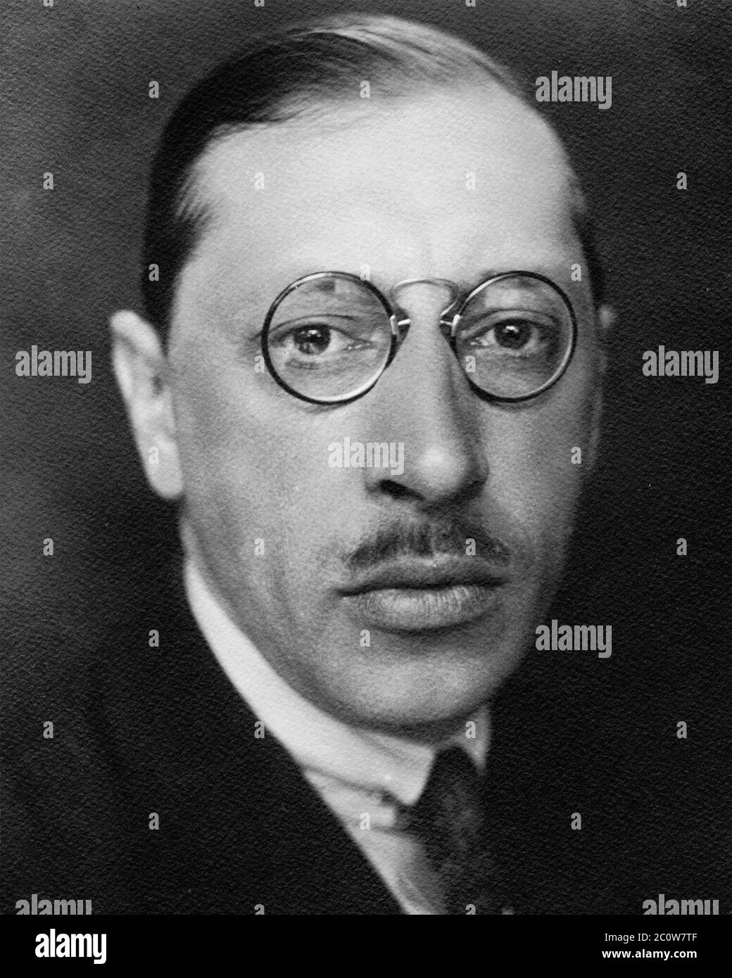 Igor Stravinsky. Photo by Pierre Choumoff, circa 1920 Stock Photo