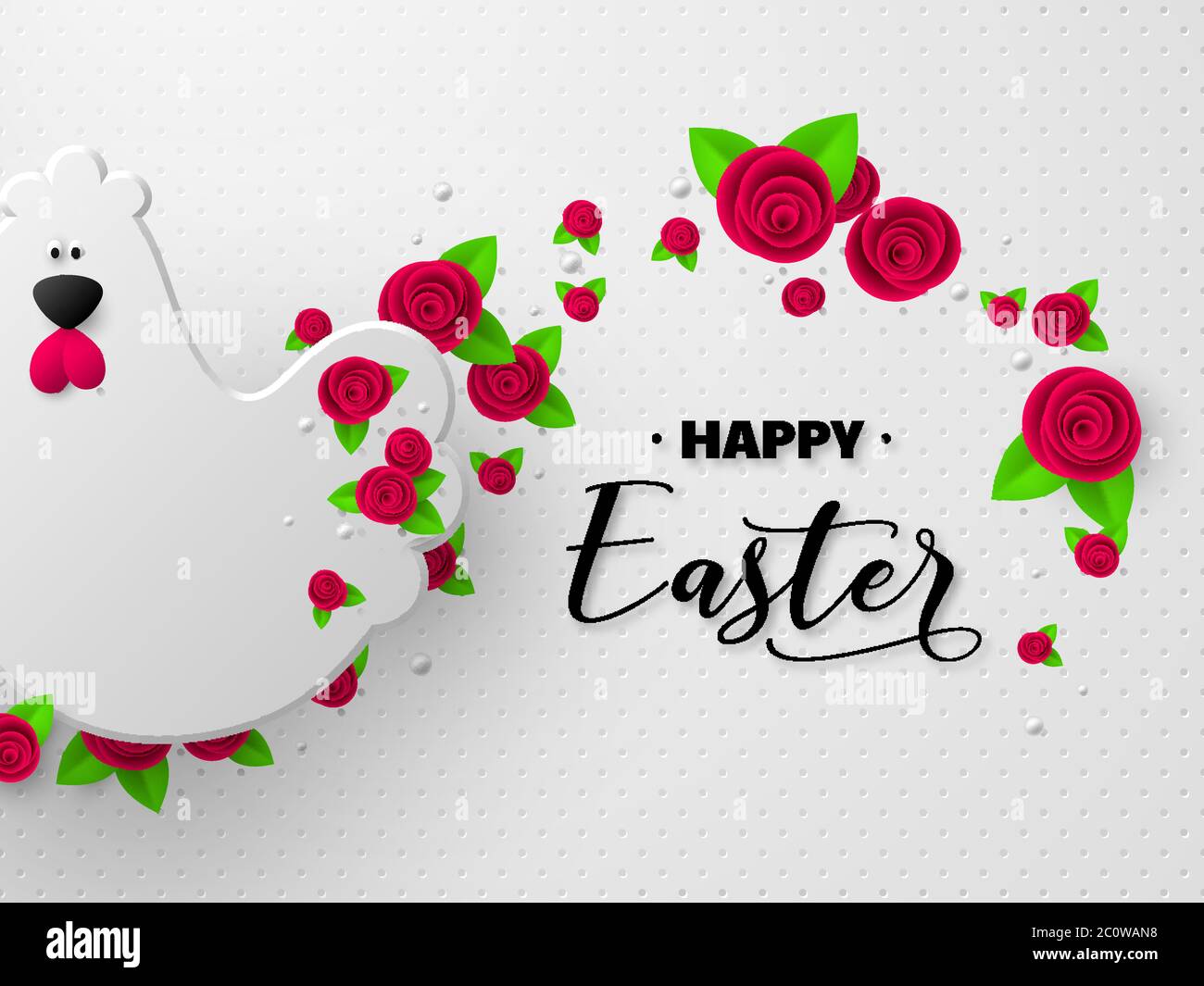 Happy Easter holiday design. Stock Vector
