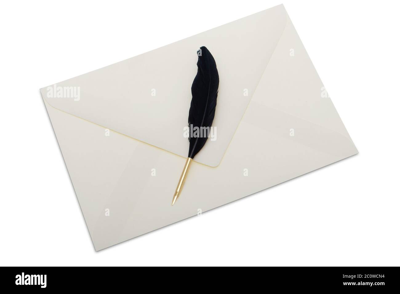 Feather / Quill Pen Letter Writing Paper and Envelopes