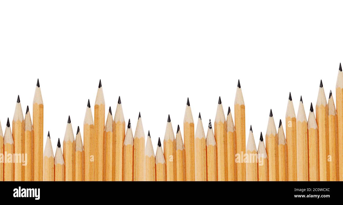 Slate pencils isolated on white background Stock Photo