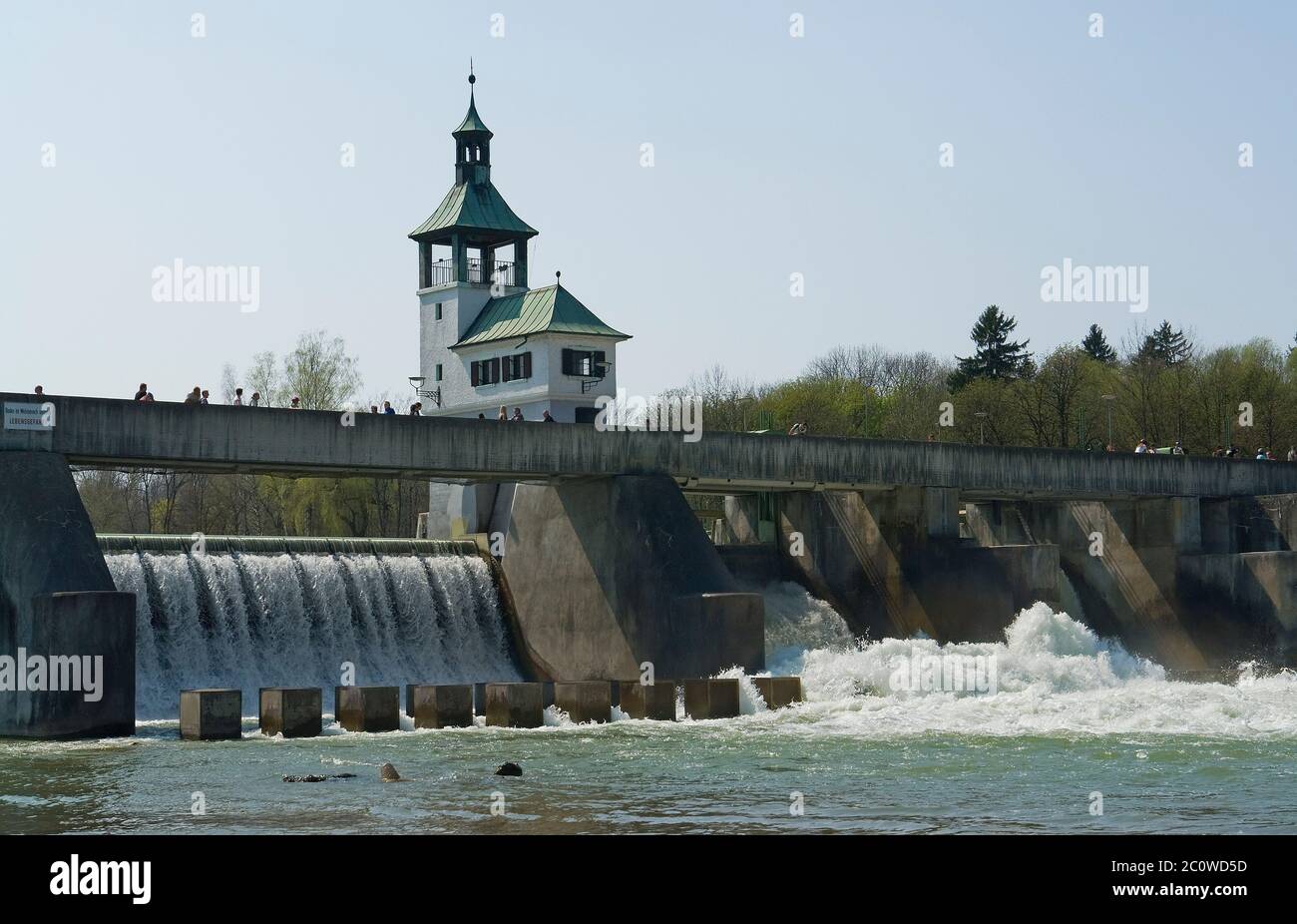 historical wehr am lech in augsburg Stock Photo