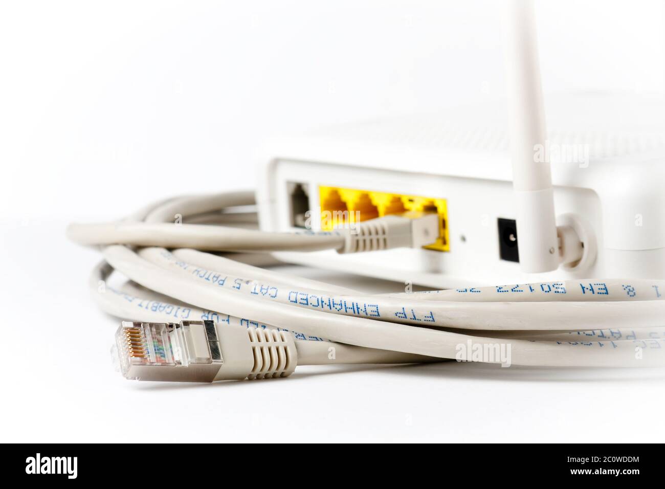 cable router current conduction internet www worldwideweb net web hardware Stock Photo