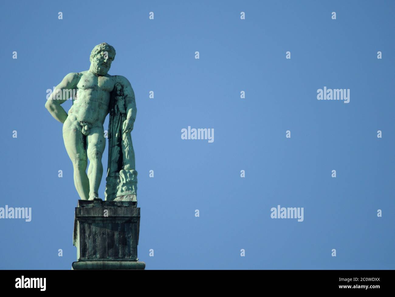 statue, hercules, art, statue, hesse, hercules, emblem, verdigris, design, Stock Photo
