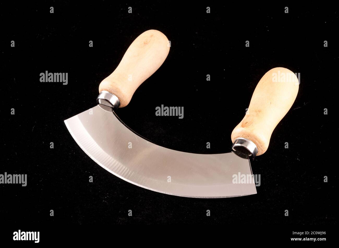Curved Metallic Knife Tool Stock Photo Alamy