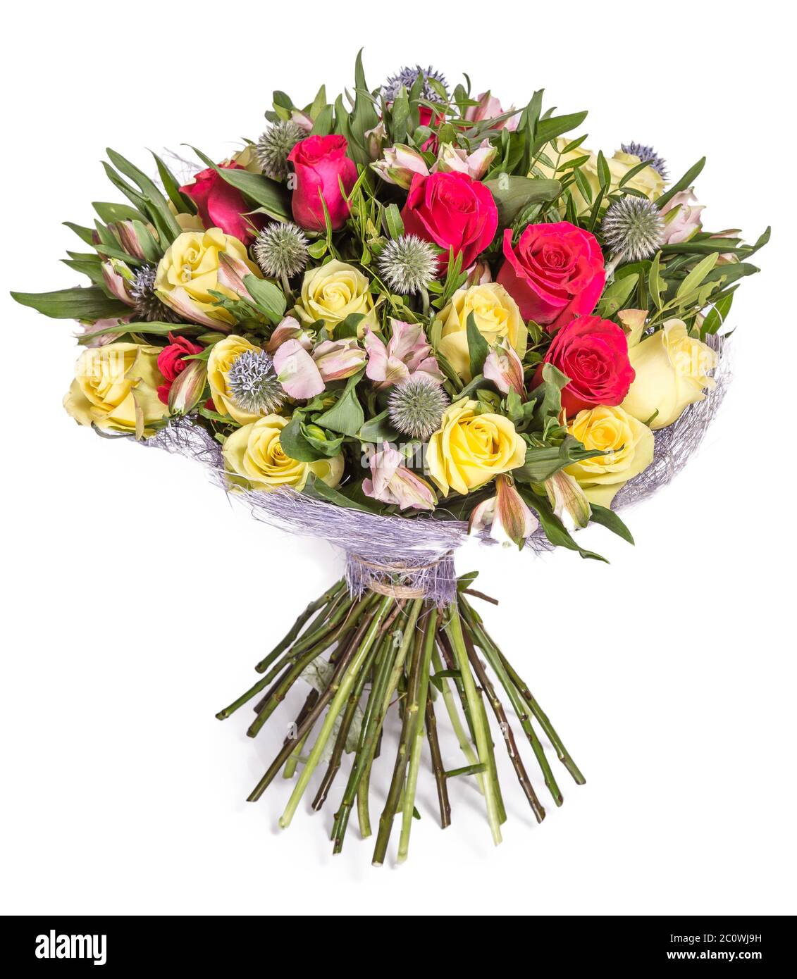 bouquet of flowers isolated on white Stock Photo - Alamy